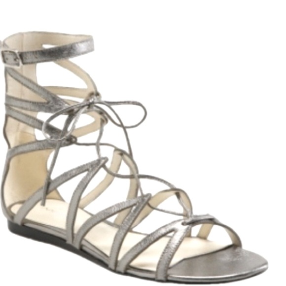 Via Spiga gladiator sandals silver 9 - Picture 1 of 2